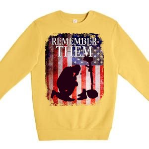 Remember Them Memorial Day Premium Crewneck Sweatshirt