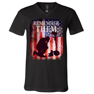 Remember Them Memorial Day V-Neck T-Shirt