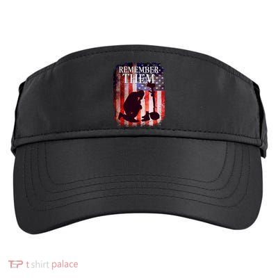 Remember Them Memorial Day Adult Drive Performance Visor