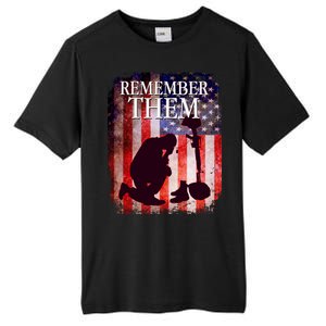 Remember Them Memorial Day Tall Fusion ChromaSoft Performance T-Shirt