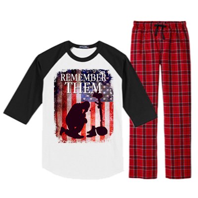 Remember Them Memorial Day Raglan Sleeve Pajama Set