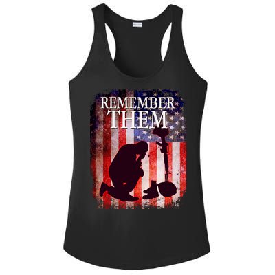 Remember Them Memorial Day Ladies PosiCharge Competitor Racerback Tank