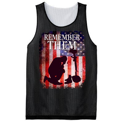 Remember Them Memorial Day Mesh Reversible Basketball Jersey Tank