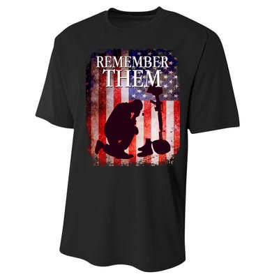 Remember Them Memorial Day Performance Sprint T-Shirt