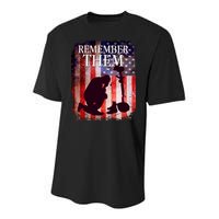 Remember Them Memorial Day Youth Performance Sprint T-Shirt