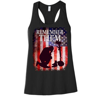 Remember Them Memorial Day Women's Racerback Tank