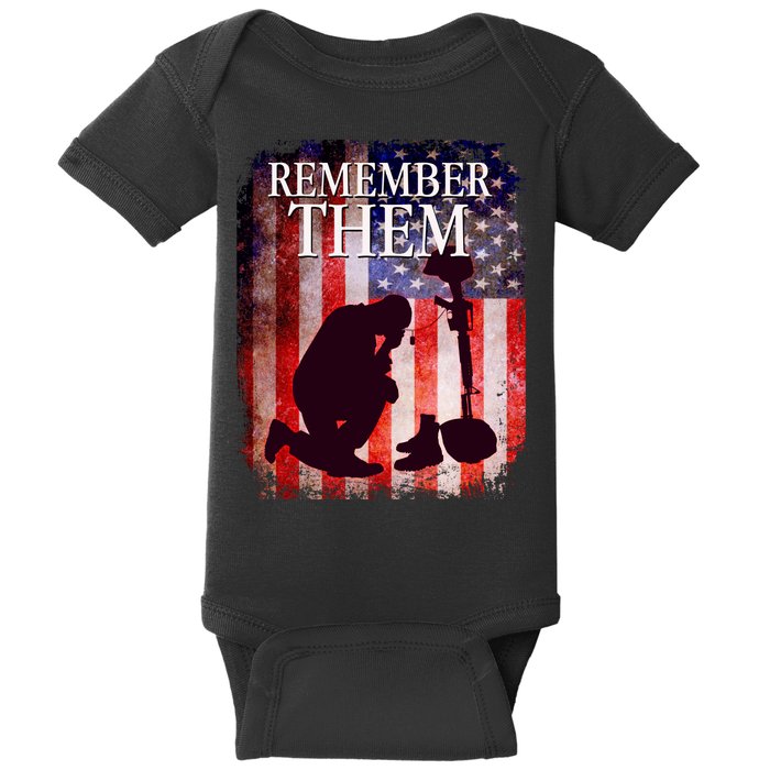 Remember Them Memorial Day Baby Bodysuit