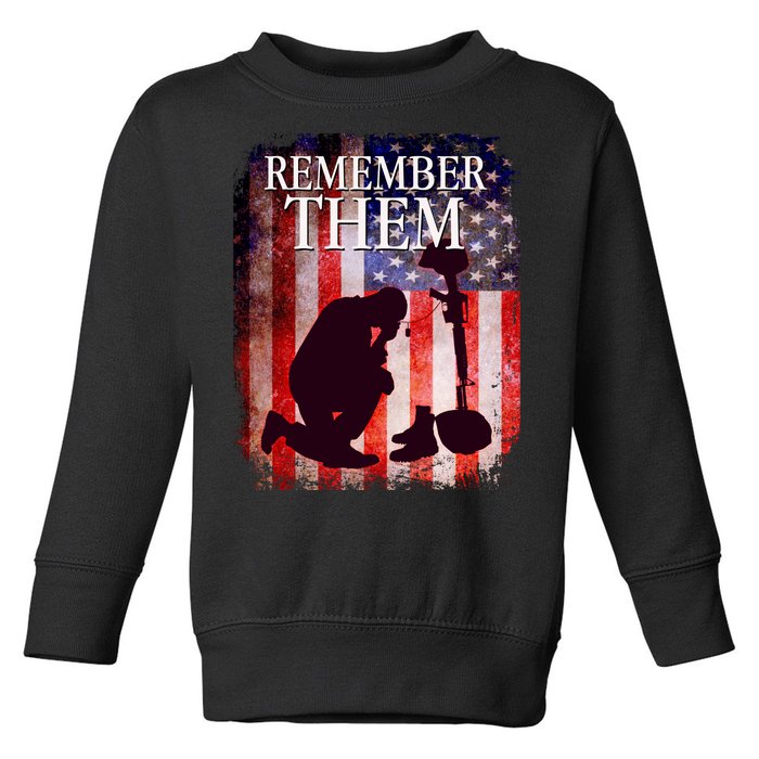 Remember Them Memorial Day Toddler Sweatshirt