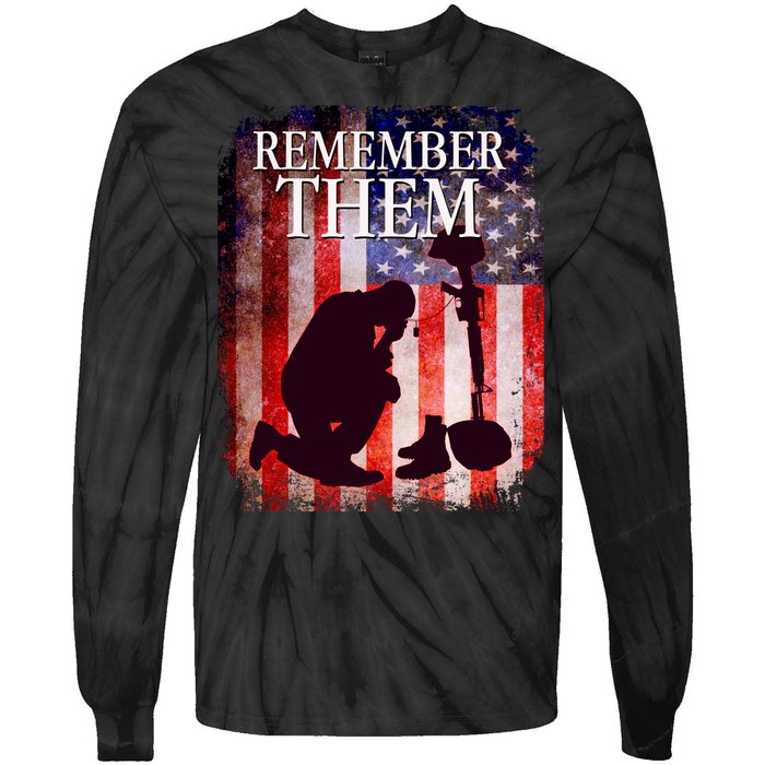 Remember Them Memorial Day Tie-Dye Long Sleeve Shirt