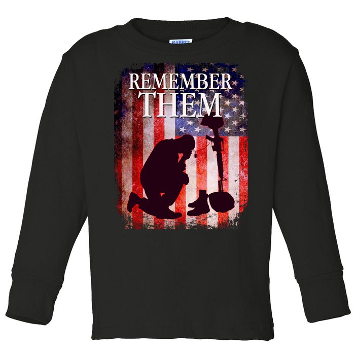 Remember Them Memorial Day Toddler Long Sleeve Shirt