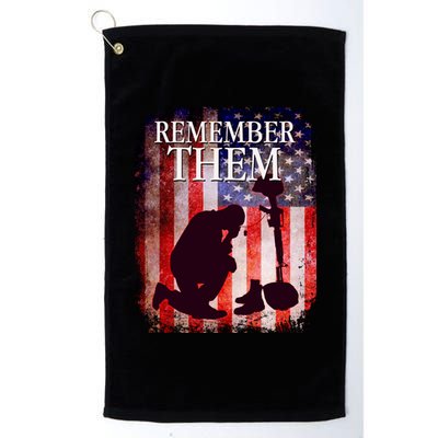 Remember Them Memorial Day Platinum Collection Golf Towel