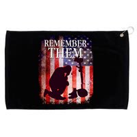 Remember Them Memorial Day Grommeted Golf Towel