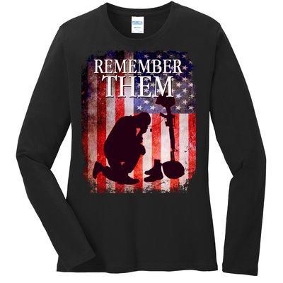 Remember Them Memorial Day Ladies Long Sleeve Shirt