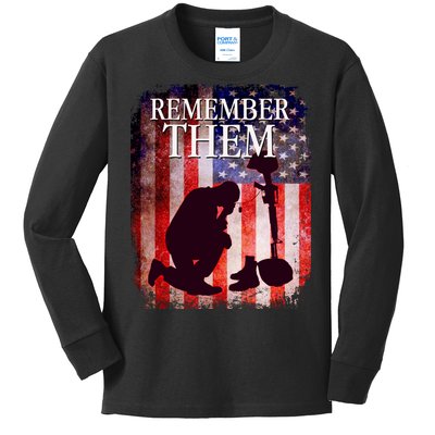 Remember Them Memorial Day Kids Long Sleeve Shirt