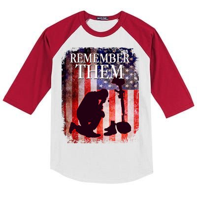 Remember Them Memorial Day Kids Colorblock Raglan Jersey