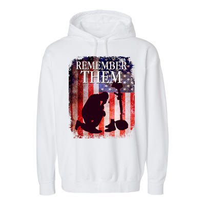 Remember Them Memorial Day Garment-Dyed Fleece Hoodie