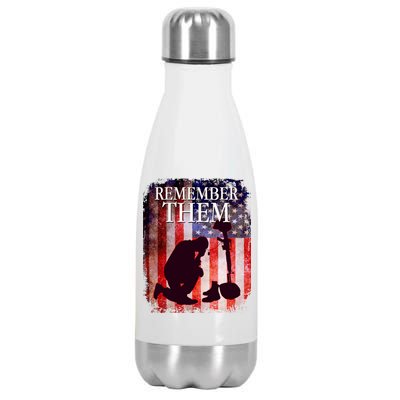 Remember Them Memorial Day Stainless Steel Insulated Water Bottle