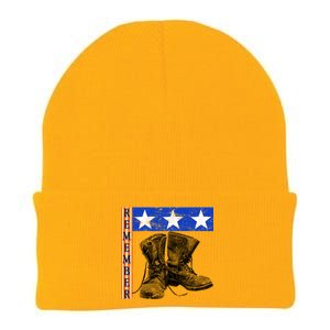 Remember Veteran Combat Boots Knit Cap Winter Beanie