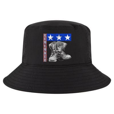 Remember Veteran Combat Boots Cool Comfort Performance Bucket Hat