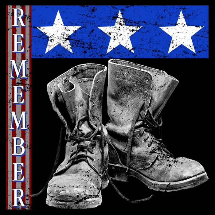 Remember Veteran Combat Boots Cooling Performance Crew T-Shirt