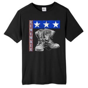 Remember Veteran Combat Boots Tall Fusion ChromaSoft Performance T-Shirt