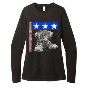 Remember Veteran Combat Boots Womens CVC Long Sleeve Shirt