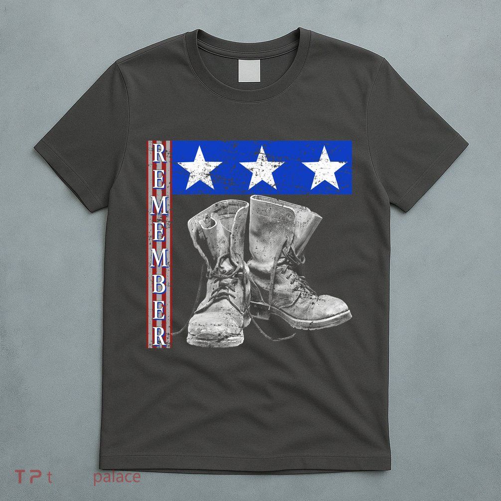 Remember Veteran Combat Boots T-Shirt