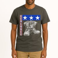 Remember Veteran Combat Boots Tall T-Shirt