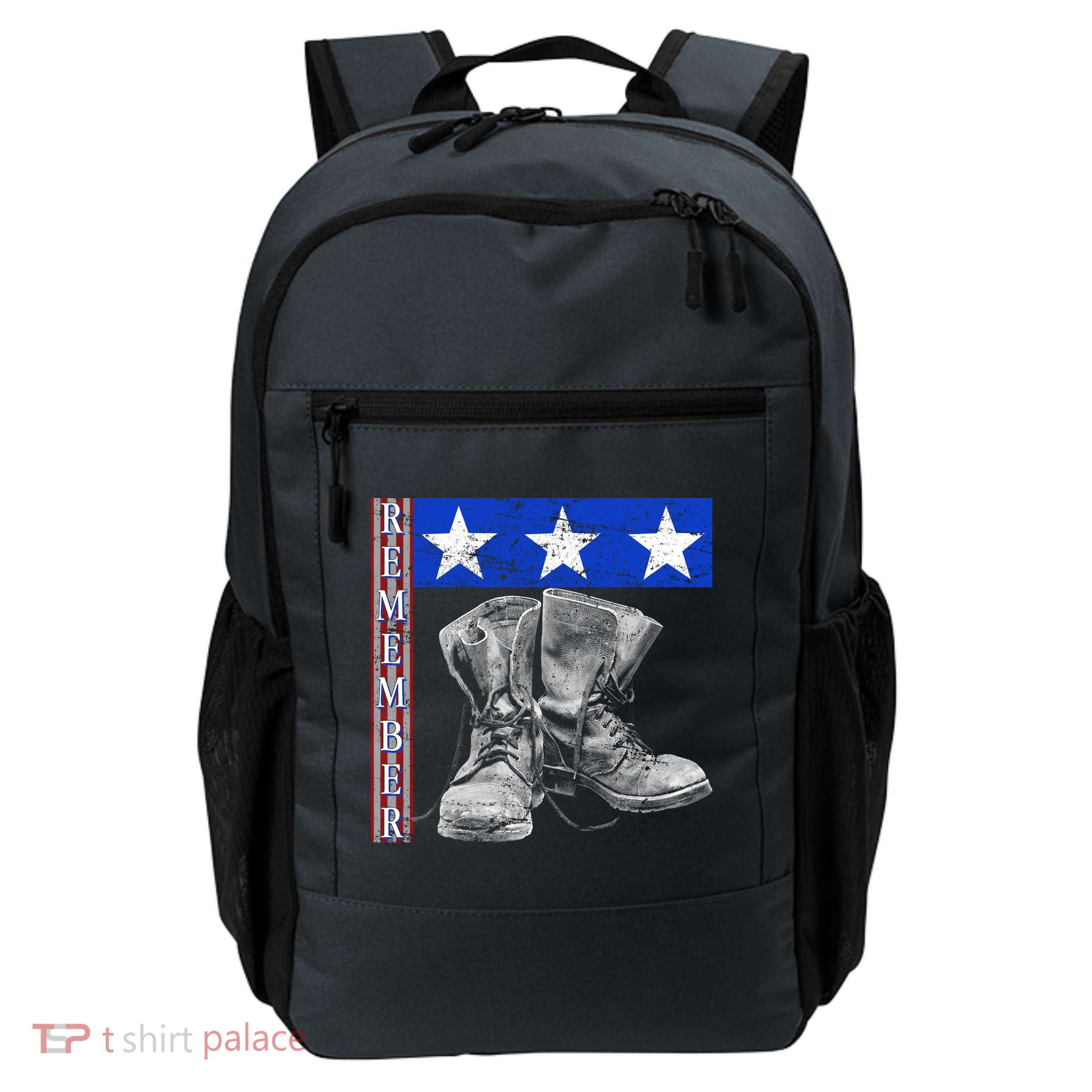 Remember Veteran Combat Boots Daily Commute Backpack