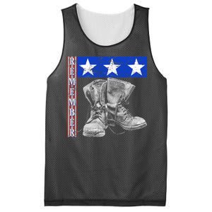 Remember Veteran Combat Boots Mesh Reversible Basketball Jersey Tank