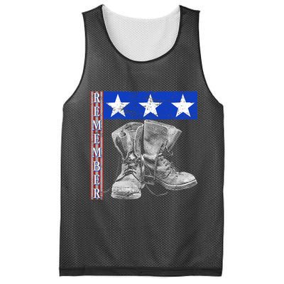 Remember Veteran Combat Boots Mesh Reversible Basketball Jersey Tank