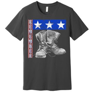 Remember Veteran Combat Boots Premium T-Shirt