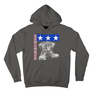 Remember Veteran Combat Boots Tall Hoodie