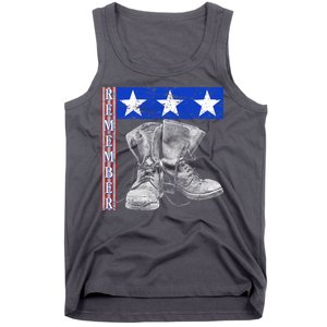 Remember Veteran Combat Boots Tank Top