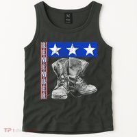 Remember Veteran Combat Boots Tank Top