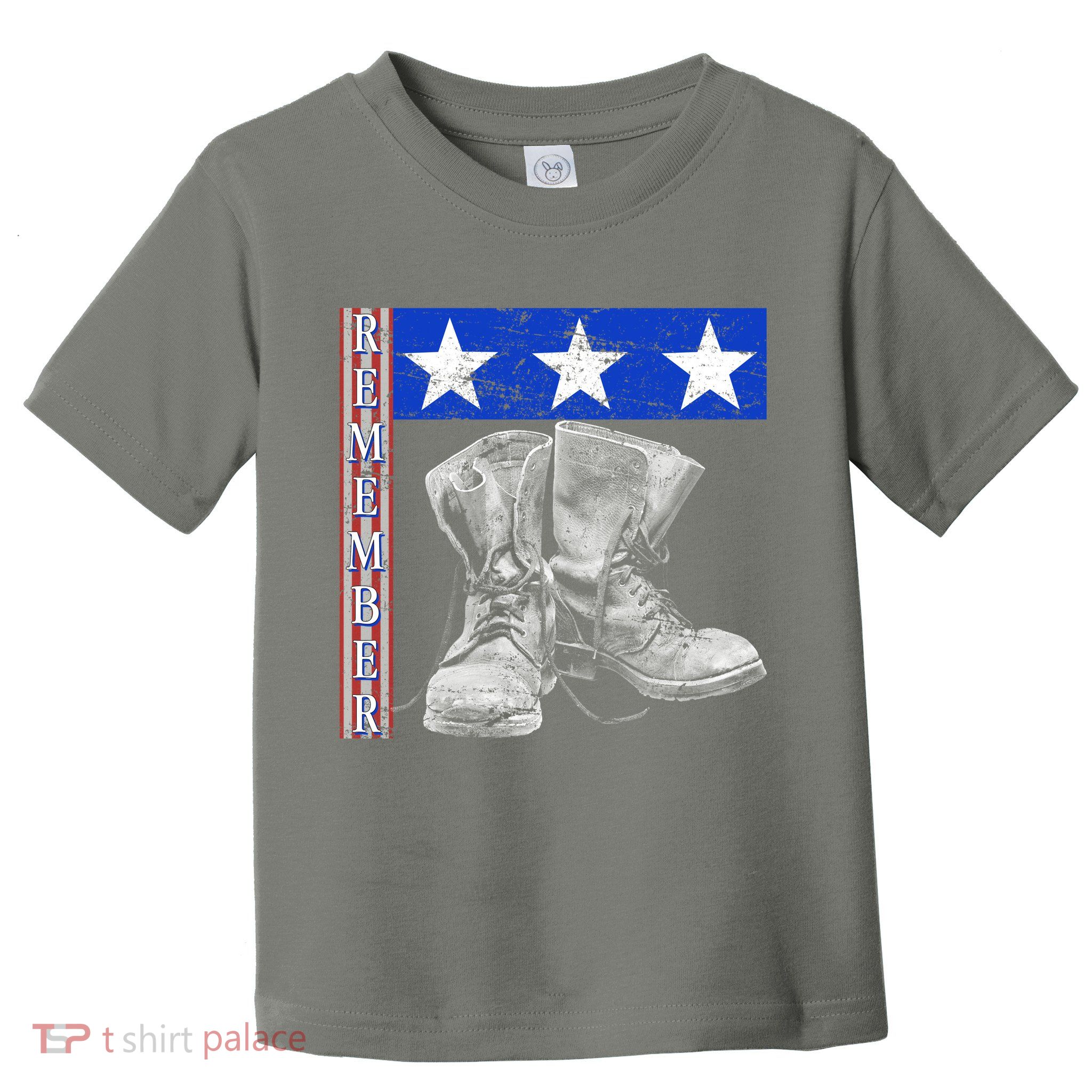 Remember Veteran Combat Boots Toddler T-Shirt