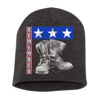 Remember Veteran Combat Boots Short Acrylic Beanie