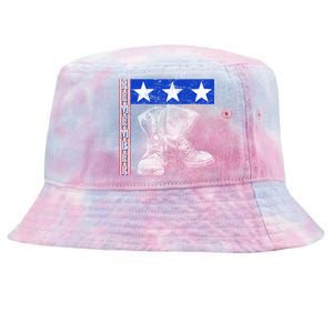 Remember Veteran Combat Boots Tie-Dyed Bucket Hat