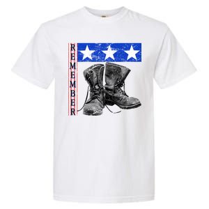 Remember Veteran Combat Boots Garment-Dyed Heavyweight T-Shirt