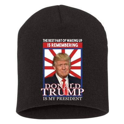 Remembering Donald Trump Is My President Short Acrylic Beanie