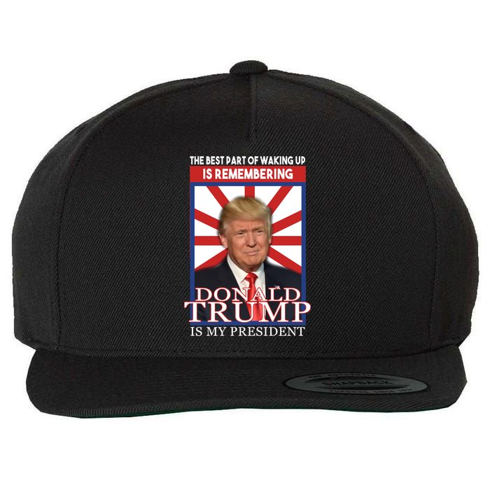 Remembering Donald Trump Is My President Wool Snapback Cap