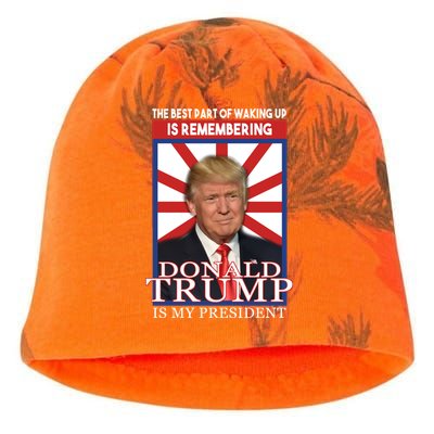 Remembering Donald Trump Is My President Kati - Camo Knit Beanie