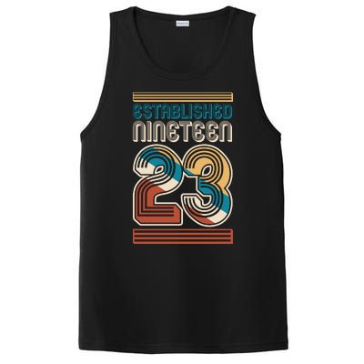 Retro Established Nineteen 23 1923 100th Birthday PosiCharge Competitor Tank