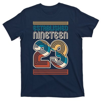 Retro Established Nineteen 23 1923 100th Birthday T-Shirt