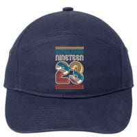 Retro Established Nineteen 23 1923 100th Birthday 7-Panel Snapback Hat