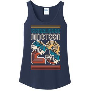 Retro Established Nineteen 23 1923 100th Birthday Ladies Essential Tank