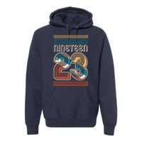 Retro Established Nineteen 23 1923 100th Birthday Premium Hoodie