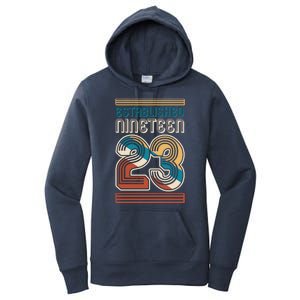 Retro Established Nineteen 23 1923 100th Birthday Women's Pullover Hoodie