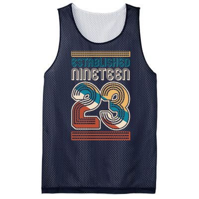 Retro Established Nineteen 23 1923 100th Birthday Mesh Reversible Basketball Jersey Tank