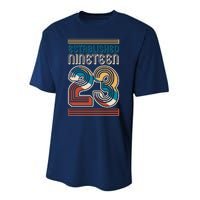 Retro Established Nineteen 23 1923 100th Birthday Performance Sprint T-Shirt